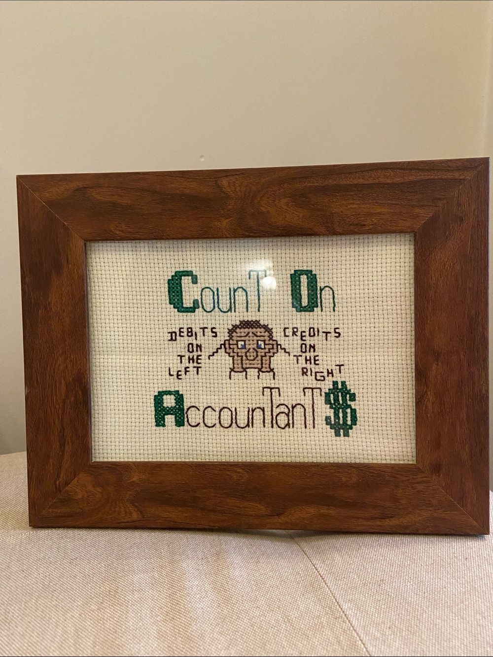 Vintage Cross Stitch - Accountant